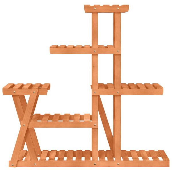 vidaXL Stalak za cvijeće 95 x 25 x 96 cm od masivne jelovine