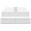 vidaXL Krevet s ladicama Bijelo 236.5 x 80 x 31.5 cm Konstruirano drvo