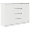vidaXL Komoda s ladicama bijela 100,5x35x76 cm konstruirano drvo