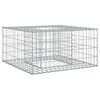 vidaXL Gabionski uzdignuti krevet 80 x 80 x 40 cm Cinkani čelik