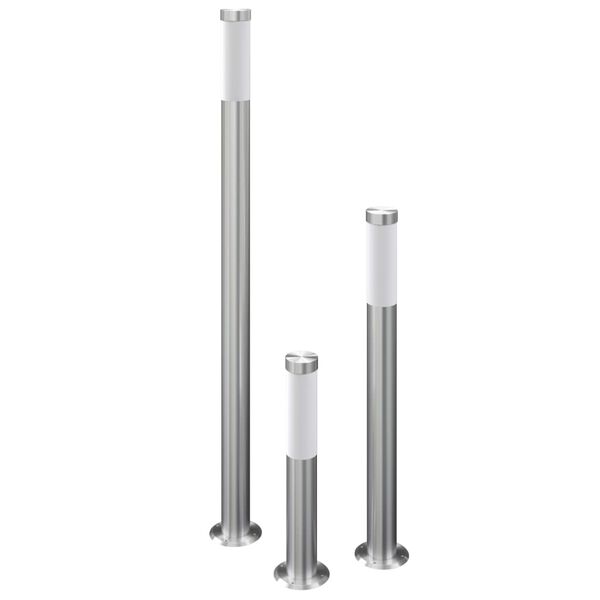 vidaXL 3-dijelni set vrtnih svjetiljki od nehrđajućeg čelika vodootporni