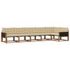vidaXL Set vanjskih sofa 6 kom. Prirodna i bež