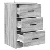 vidaXL Noćni ormar Sivi hrast sonoma 38 x 38 x 66 cm Konstruirano drvo