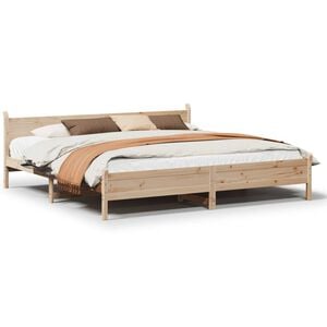 vidaXL Okvir kreveta bez madraca 180 x 200 cm od masivne borovine