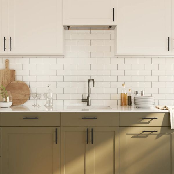 vidaXL Ručke za ormarić 10 kom crne 96 mm od nehrđajućeg čelika