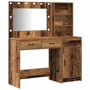 vidaXL Toaletni stol 2 kom. Smeđa 78,5 x 41 x 135 cm Konstruirano drvo