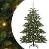 vidaXL Umjetno božićno drvce s nogom Zelena 150 cm PVC i čelik