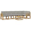 vidaXL Set vanjskih sofa 7 kom. Bijela i svjetlosiva