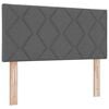 vidaXL Krevet s opruga kutije Tamno siva 200 x 100 cm Poliester