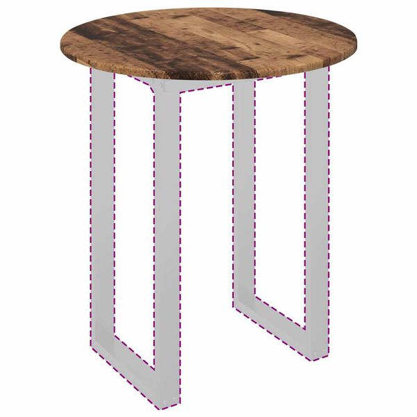 vidaXL Gornji dio stola Staro drvo 60 x 60 x 1,5 cm Konstruirano drvo