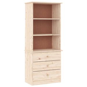 vidaXL Regal za knjige s ladicama ALTA 60x35x142 cm masivna borovina