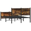 vidaXL Metalni okvir kreveta bez madraca boja hrasta 120x190 cm