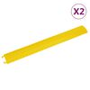 vidaXL Rampe za za&scaron;titu kabela 2 kom 98,5 cm žute