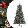 vidaXL Umjetno božićno drvce Zelena 210 cm PVC, Plastika i Čelik