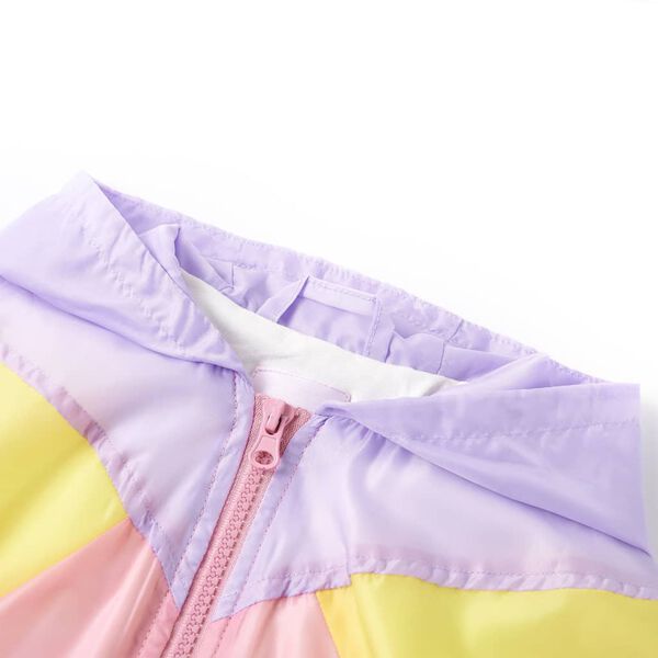 Dječja jakna s kapuljačom i patentnim zatvaračem vi&scaron;ebojna 104