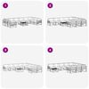 vidaXL Set vanjskih sofa s jastukom 11 pcs Prirodna i krem