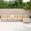 vidaXL 6-dijelni set vrtnih sofa od masivne borovine