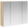 vidaXL Kupaonski ormar s ogledalom Sonoma hrast 60 x 14,5 x 50 cm