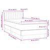 vidaXL Box Spring krevet s madracem tamnoplavi 90x210 cm bar&scaron;un