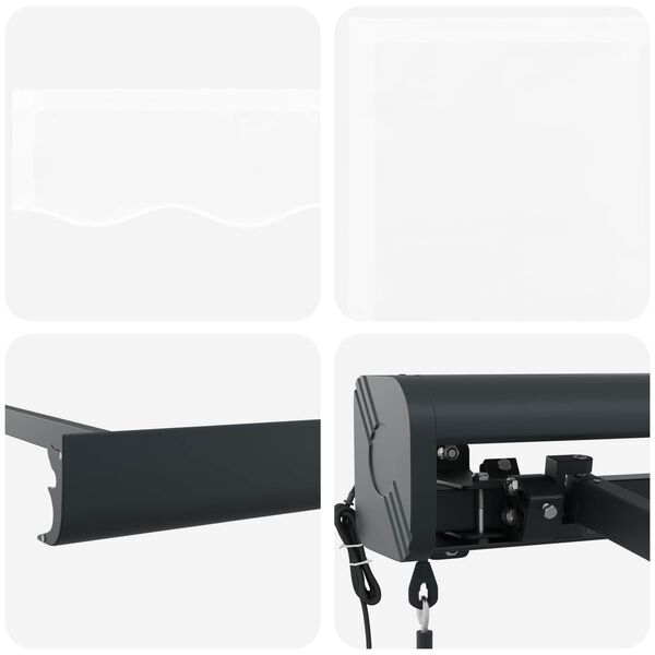 vidaXL Nadstre&scaron;nica Bijelo 400 x 300 x 165 cm Poliester i aluminij