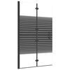 vidaXL Sklopiva pregrada za tu&scaron; ESG 80 x 140 cm crna