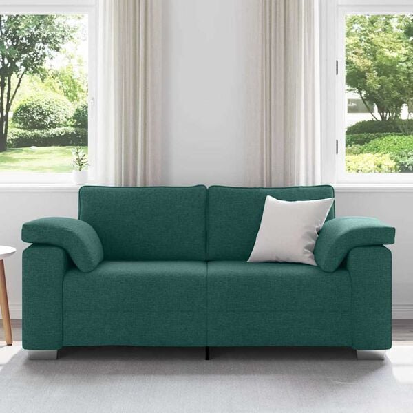 vidaXL Sofa Tamnozelena 180 x 77 x 82 cm tkanina
