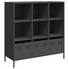 vidaXL Visoka komoda ružičasta 101,5x39x103,5 cm čelična