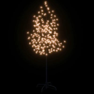 vidaXL Drvce rascvjetane trešnje 200 tople bijele LED žarulje 180 cm