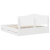 vidaXL Krevetna konstrukcija Bijelo 200 x 200 cm Inženjersko Drvo