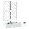 vidaXL Vrtna saksija 2 kom. Bijela 80 x 40 x 126 cm PP