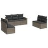vidaXL 7-dijelni set vrtnih sofa sivi od poliratana