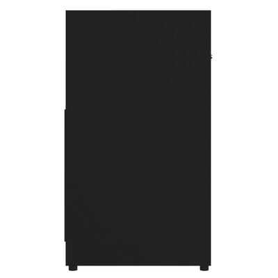 vidaXL Kupaonski ormarić crni 60 x 33 x 61 cm od konstruiranog drva