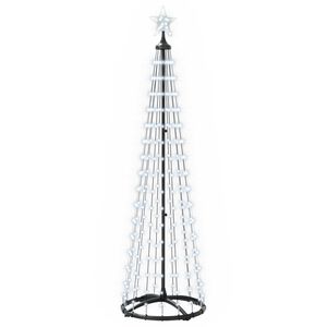 vidaXL Stožasto LED božićno drvce 180 cm 250 LED lampica Hladno bijela