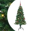 vidaXL Korner Umjetno Božićno Drvo Zelena 150 cm PVC i metal