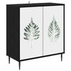 vidaXL Kreveta HANAU Crni hrast 69 x 33 x 76 cm Konstruirano drvo