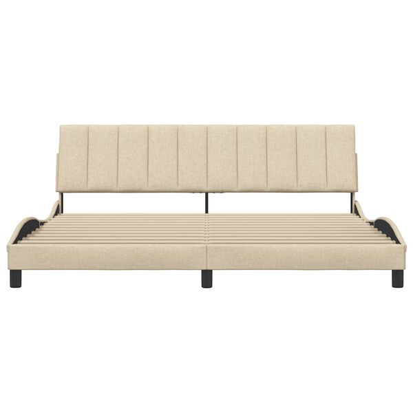 vidaXL Okvir za krevet bez madraca Hanko krem 200x200 cm od tkanine