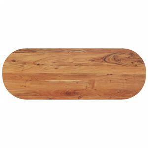 vidaXL Stolna ploča 110x40x2,5 cm ovalna od masivnog drva bagrema