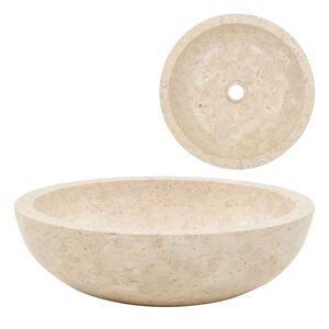vidaXL Umivaonik 40 x 12 cm mramorni krem