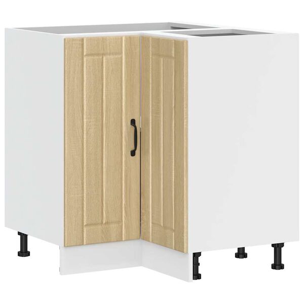 vidaXL Kuhinjski kutni donji ormarić Lucca boja hrasta drveni