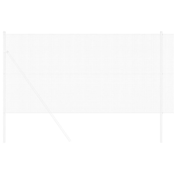 vidaXL Zavarena žičana ograda Srebrno 1 x 50 m