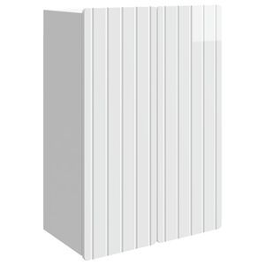 vidaXL Ormar za montažu na zid Bijela visokog sjaja 66 x 34,5 x 92 cm