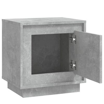 vidaXL Noćni ormarić siva boja betona 44x35x45 cm konstruirano drvo