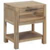 vidaXL Noćni ormarić s ladicom 40 x 30 x 48 cm masivno bagremovo drvo