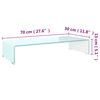 vidaXL Stalak za TV/monitor stakleni zeleni 70 x 30 x 13 cm