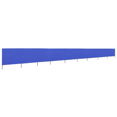 vidaXL Vjetrobran s 9 panela od tkanine 1200 x 120 cm azurno plavi