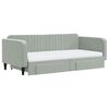 vidaXL Dnevni krevet na razvlačenje svjetlosivi 100x200 cm baršunasti
