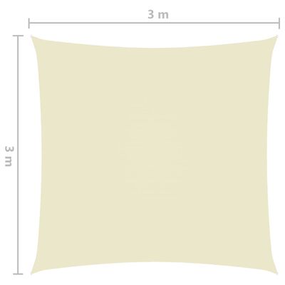 vidaXL Jedro za zaštitu od sunca od tkanine četvrtasto 3 x 3 m krem