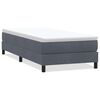 vidaXL Box Spring krevet bez madraca tamno sivi 100x210 cm samt