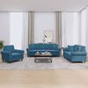 vidaXL 3-dijelni set sofa s jastucima plavi bar&scaron;unasti