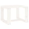 vidaXL Vrtni bočni stolić bijeli 40 x 38 x 28,5 cm od masivne borovine
